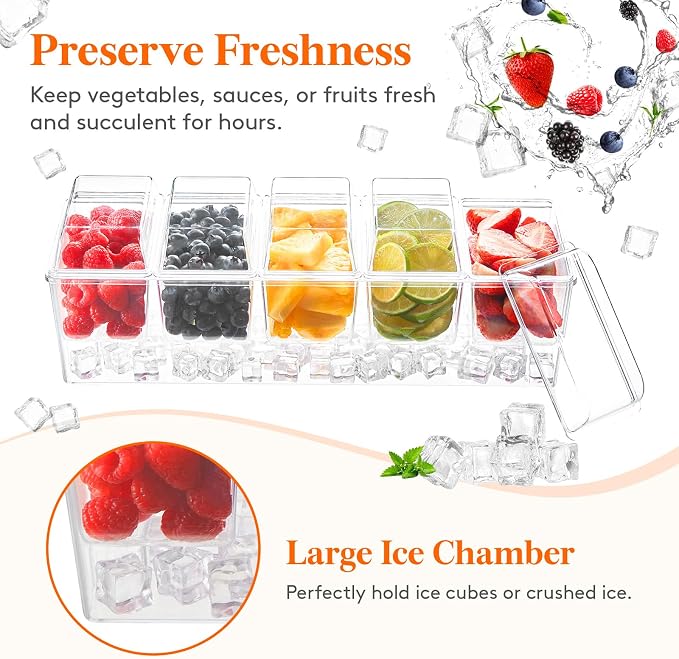 Lifewit Chilled Condiment Caddy - Image 5