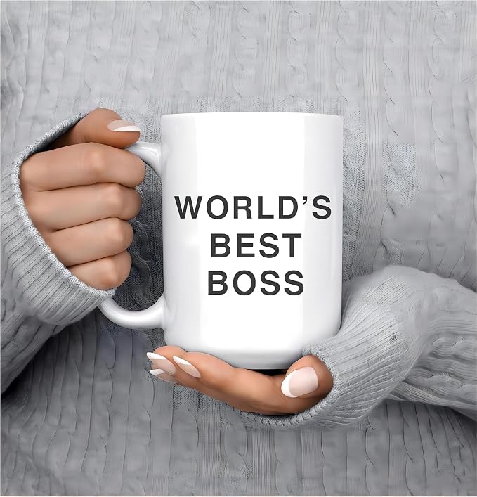 Worlds Best Boss Mug for Managers and Coworkers, Funny Boss Gift | 15oz - Image 5