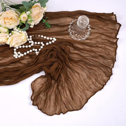 12 Pack 35 x 120 Inch Brown Table Runner Cheesecloth 10Ft | Gauze Cheese Cloth - Image 7