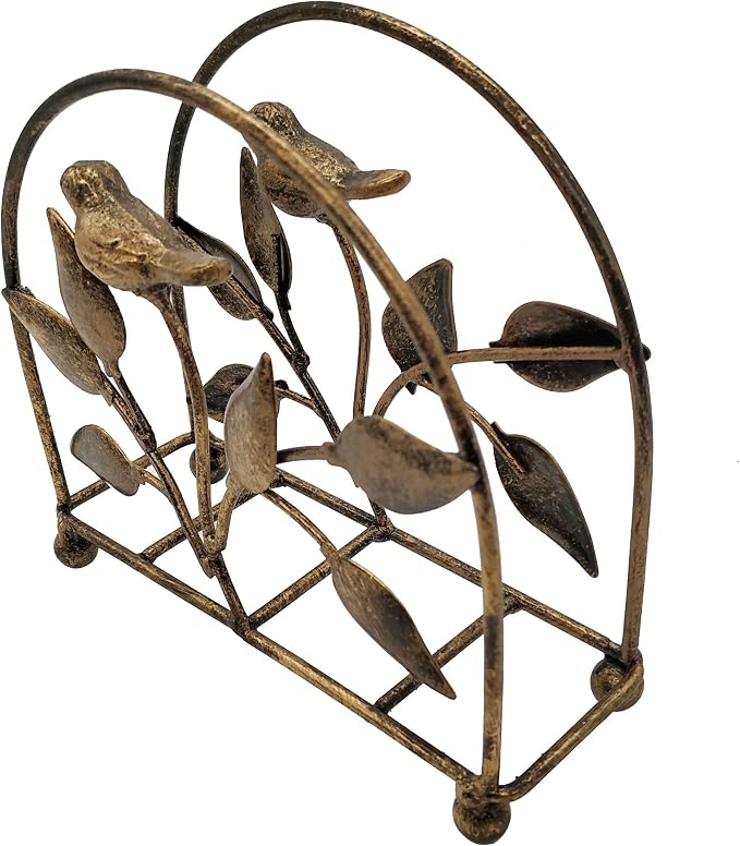 Cast Iron Bird & Tree Classic Napkin Holder/Tabletop Freestanding Tissue - Image 5