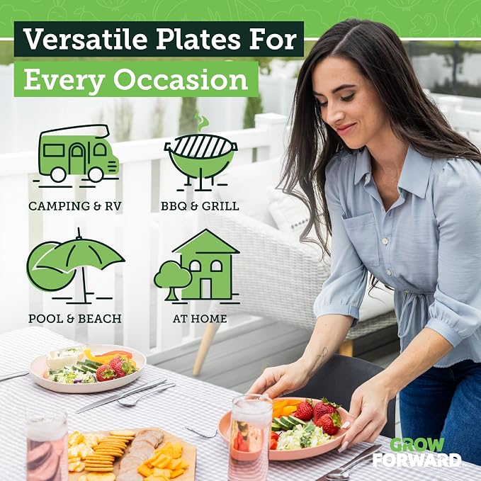 Grow Forward Premium Wheat Straw Plates - Image 2