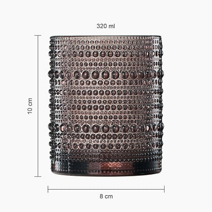 Venus Amber Brown Hobnail Highball Glasses Vintage Tumblers Set of 6 11 oz | - Image 10