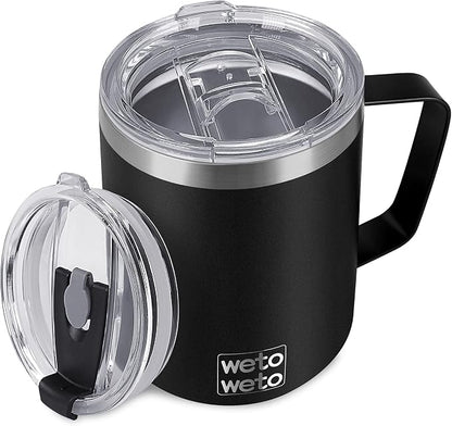 WETOWETO Coffee Mug with Handle, 14oz Insulated Stainless Steel Reusable Coffee by Wetoweto