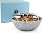 Arthur Court Designs Aluminum Metal Alligator Gator Skin Pattern Nut Snack Side Condiment Bowl 6 inch Diameter
