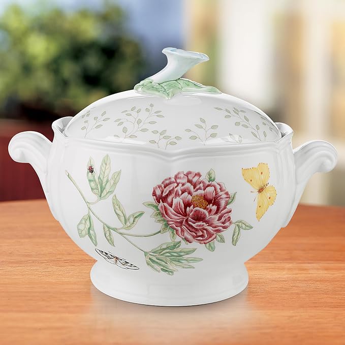 Lenox Butterfly Meadow Round Covered Casserole, 2 piece - Image 2