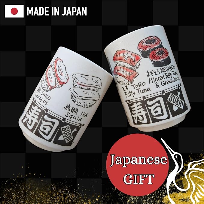 Japanese Tea Cups Sushi-Yunomi Mino Ware - Image 4