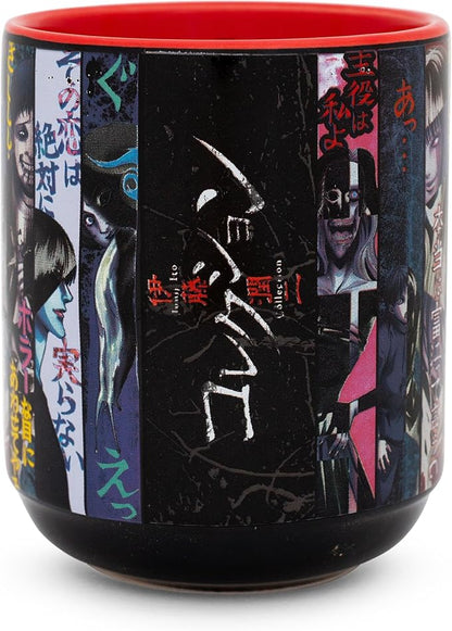 Silver Buffalo Junji Ito Panel Poster Asian-Style Ceramic Tea Cup | Traditional by SilverBuffalo