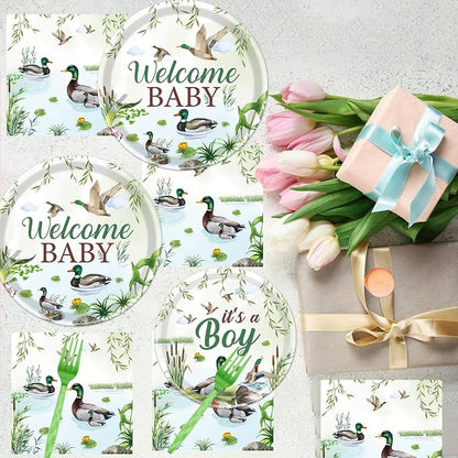 Rakuto Mallard Duck Baby Shower Decorations, Serve 24 - Image 6