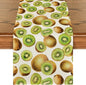 Artoid Mode Kiwi Fruit Spring Summer Table Runner, Seasonal Kitchen Dining by ArtoidMode