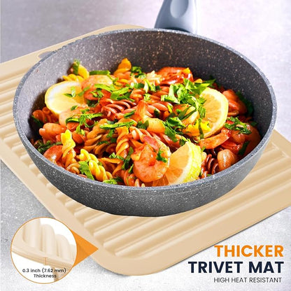 Silicone Trivet Mats 4 Heat Resistant Pot Holders Multipurpose Non-Slip Hot Pads - Image 4
