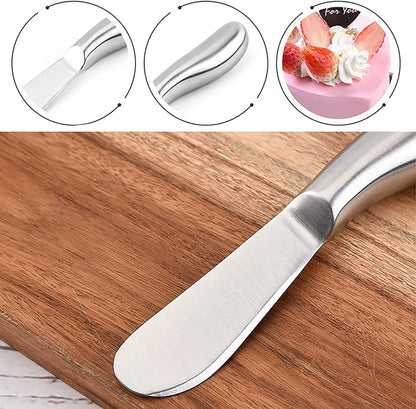 VANRA Spreader Knife Set 4-Piece Butter Knife Stainless Steel Cheese Knife Set - Image 3