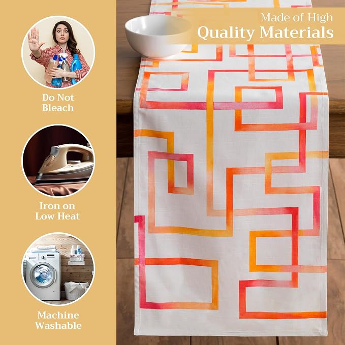 Maison d' Hermine Table Runner 100% Cotton 14.50" x 108" | Table Runners 108 - Image 3
