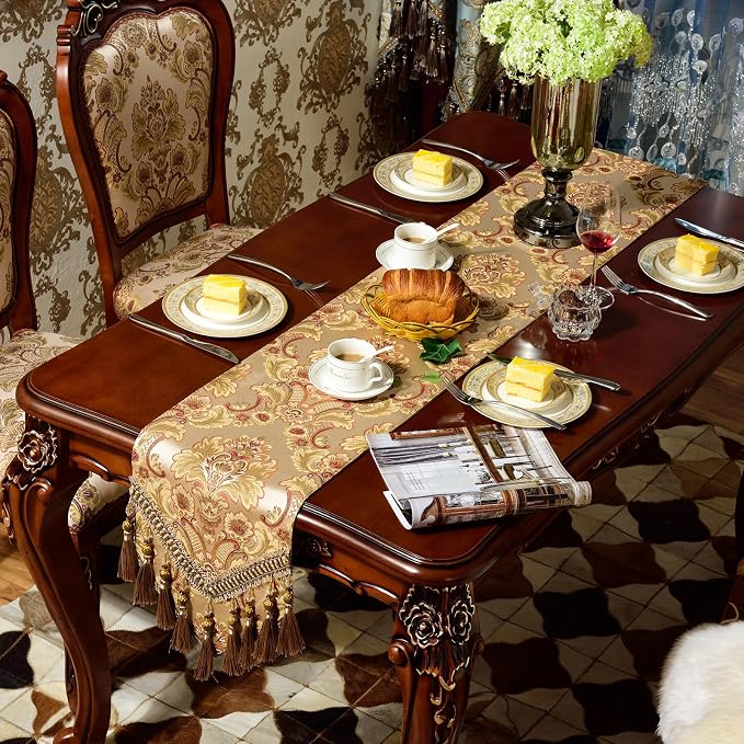 Extra Luxury Velvet Blue Table Runner 72 Inches Long - Image 5