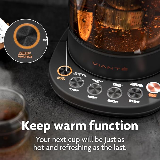 Viante Alba Electric Tea Kettle - Image 7