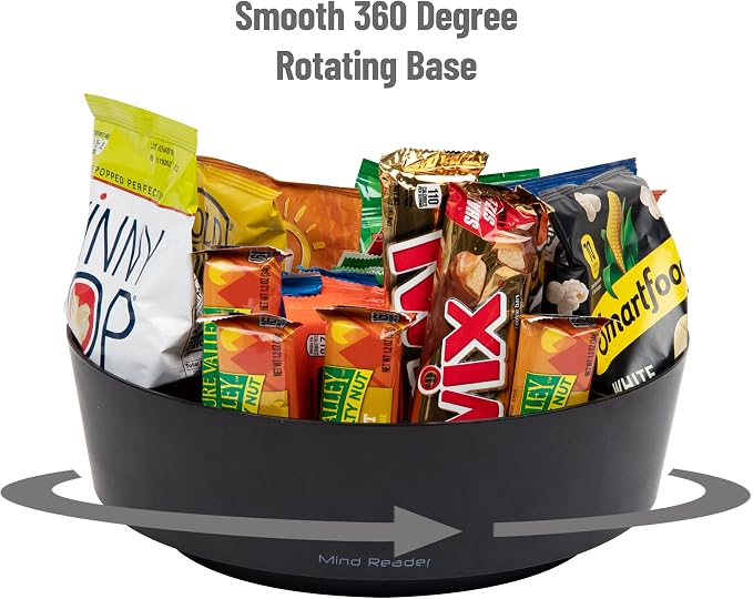 Mind Reader Snack Carousel, Countertop Organizer, Snack Tray, Condiment Holder - Image 4