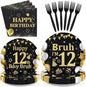 96 Pcs Bruh 12th Birthday Party Decorations by Greencian