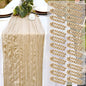 24 Pack Ivory Cheesecloth Table Runner 22x120 Inch-Naturally Dyed Colors Sheer Gauze Cheese Cloth Wedding Table Runner,Rustic Boho Crinkle Fabric, Reception, Bridal Shower,Farmhouse Dining Decor