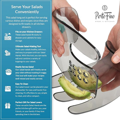 PortoFino Salad Hands, Salad Tongs - Image 7