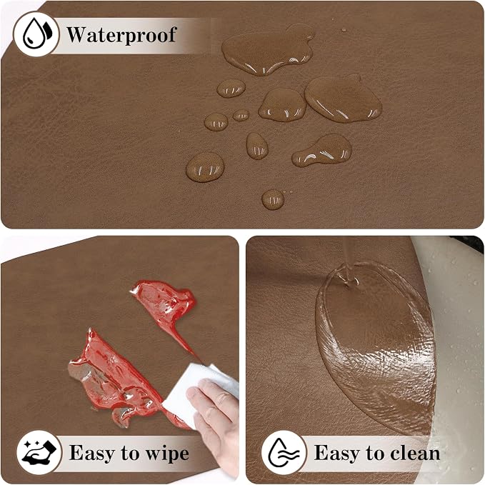 Faux Leather Placemats Set of 4 - Image 5