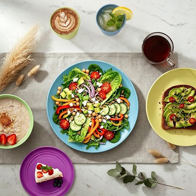 Kitchen Wheat Straw Dinnerware Set | Service - Image 4
