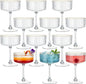 12PCS Plastic Martini Glasses, Unbreakable Reusable Champagne Coupe, Removable by Unknown