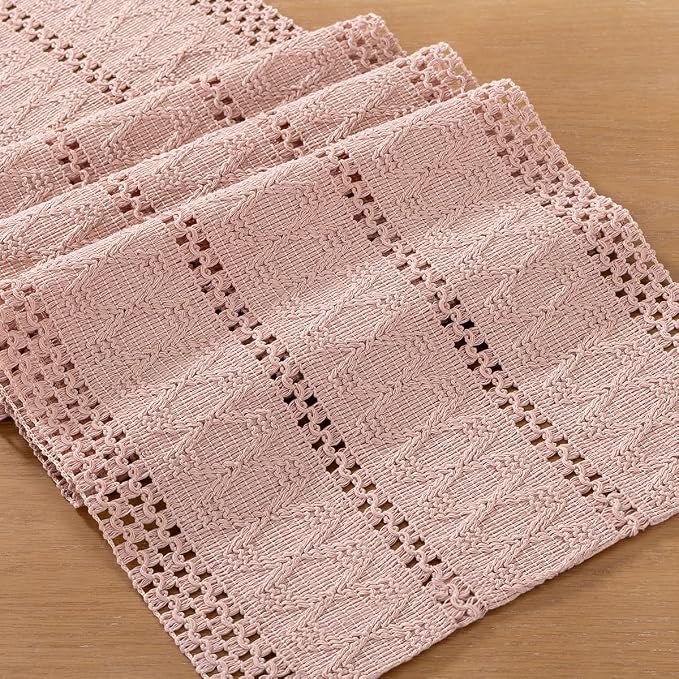 Boho Table Runner Summer Farmhouse Rustic Dining Dresser Scarf Home Decor | - Image 2