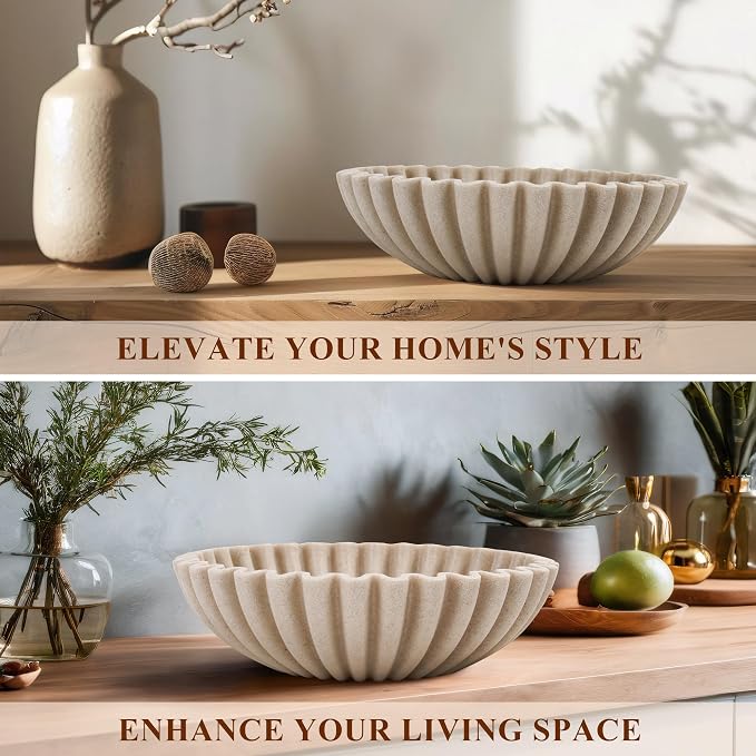 Large Decorative Bowl, Modern Handicraft Bowls - Image 7