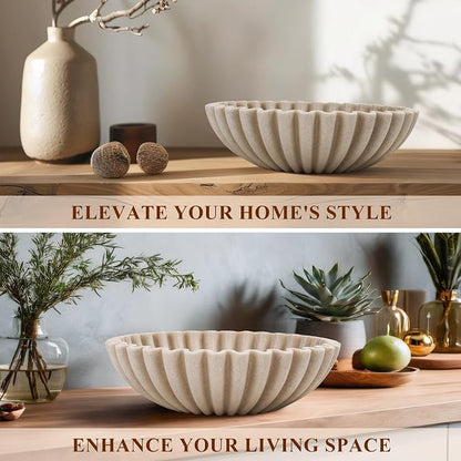 Large Decorative Bowl, Modern Handicraft Bowls - Image 7