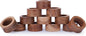 Acacia Wood Napkin Rings Set of 12 – Handmade Round Rustic Wooden Napkin Holders by Lahumzco