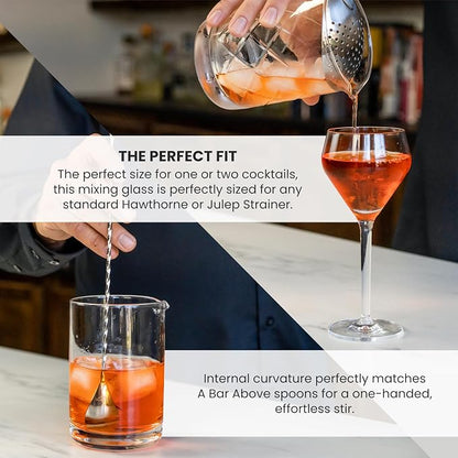 A Bar Above Cocktail Mixing Glass, Classic Style Stirring Pitcher, 18 Oz - Image 3