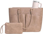 Laptop Tote Bag for Women, Leather Work Tote by Lifeamar