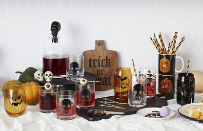 Oneida Barware, 5-Piece Skeleton Whiskey Set, 4 Drinking Glasses & 1 Decanter - Image 7