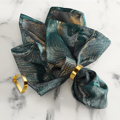 Gold Napkin Rings Set of 4 - Image 5