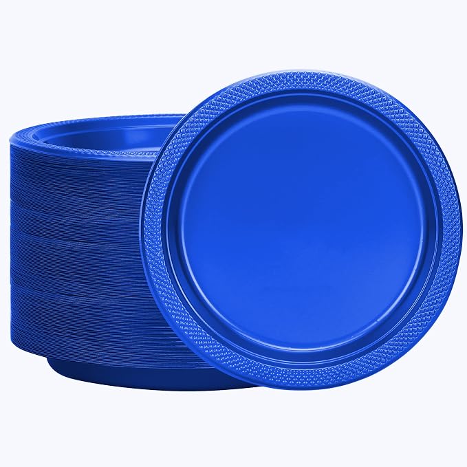 Blue Plastic Plates 9 Inch - Image 6