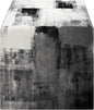 OYIMUA Dark Grey and White Abstract Modern Table Runner, Art Rustic Kitchen by OYIMUA