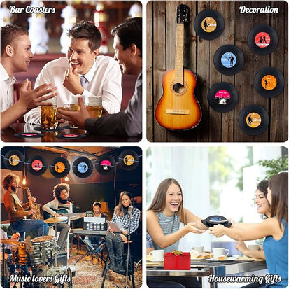 Retro Vinyl Record Coasters - Image 5