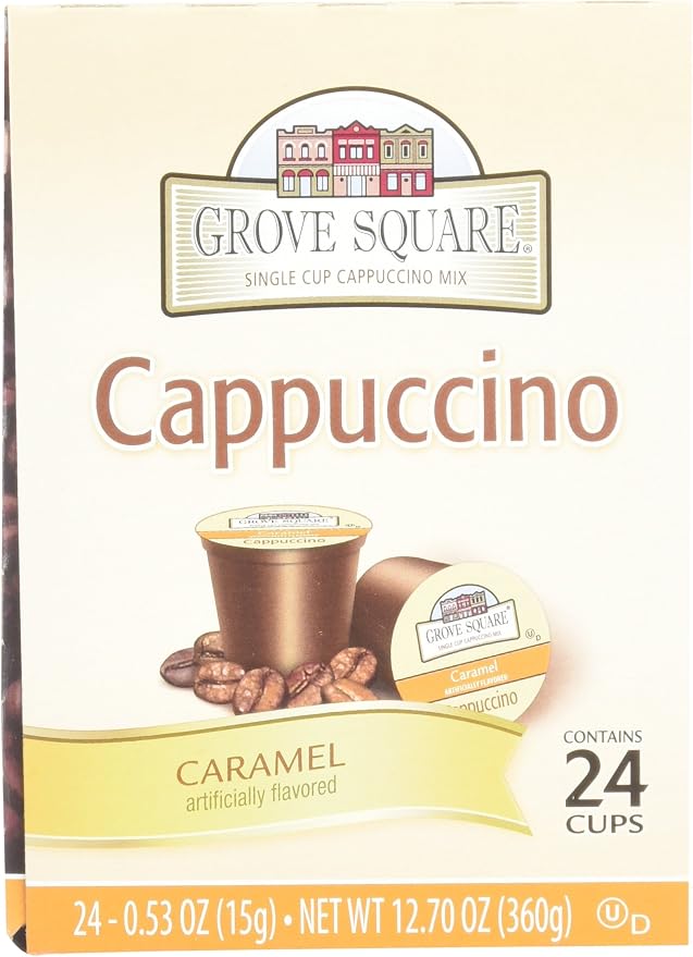 Grove Square Caramel Cappuccino 96 Single Serve Cups - Image 5