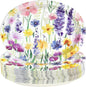 50Pcs Spring Floral Oval Paper Plates 10" x 12" Large Heavy Duty Disposable Flower Vintage Dessert Themed Plates for Spring Summer Floral Holiday Wedding Party Supplies Decorations