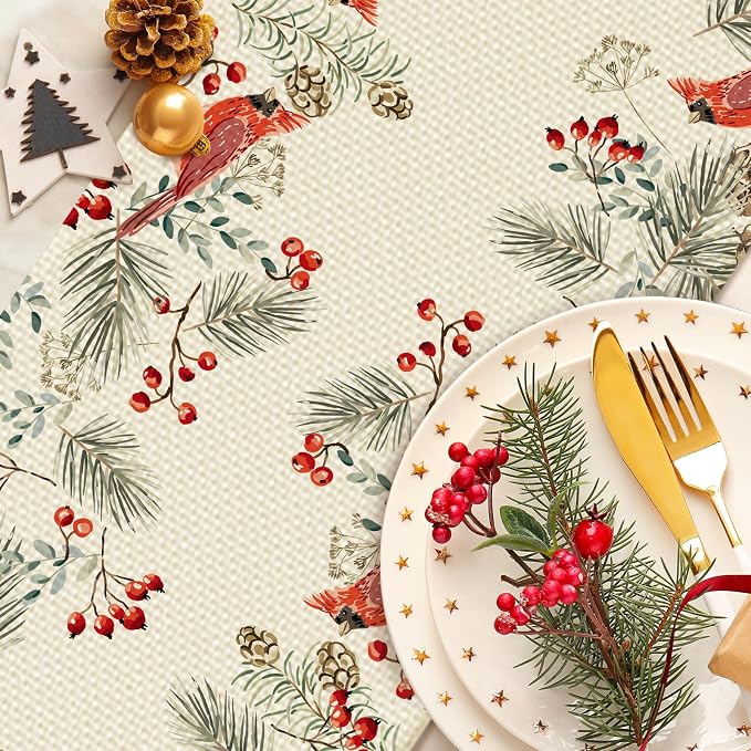 c Burlap Table Runner Seasonal Spring Fall Kitchen Dining Linen Table Decoration - Image 4