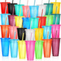 Honeydak 30 Pack Tumbler with Straw and Lid Bulk Cups by Honeydak