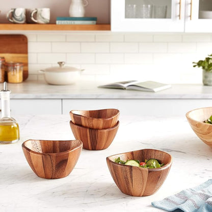 Lipper International Acacia Wave Serving Bowl - Image 2