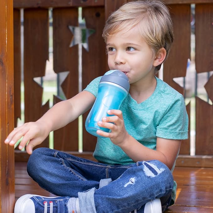 Chicco Insulated Straw Sippy Cup 12+ Months, 9oz Toddler Training Cup - Image 2