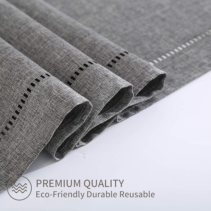 Tosewever Decorative Linen Table Runner Farmhouse Style Tabletop Collection 14 - Image 4