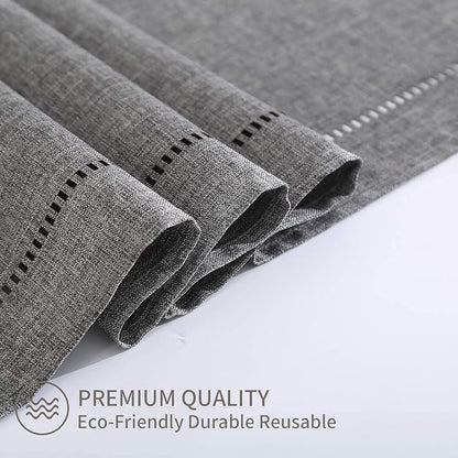 Tosewever Decorative Linen Table Runner Farmhouse Style Tabletop Collection 14 - Image 4