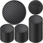 Eccliy 84 Pack Silicone Coasters for Drinks Nonslip Silicone Drink Coasters Cold Hot Heat Resistant for Table Tabletop Coffee Bar (Black)