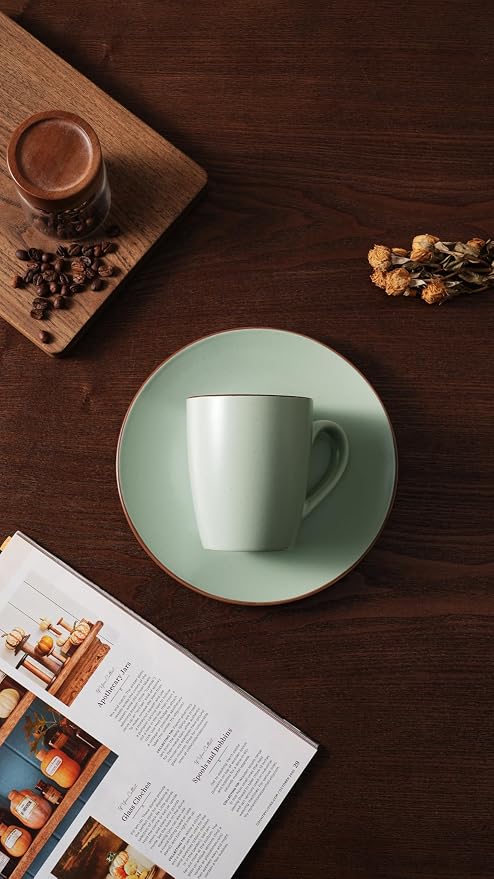 famiware Venus Coffee Mugs Set of 4, 13 oz Ceramic Stoneware Mug Cup Set | - Image 8