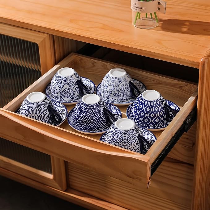 Selamica Ceramic 8 oz Cappuccino Cup Set - Image 6