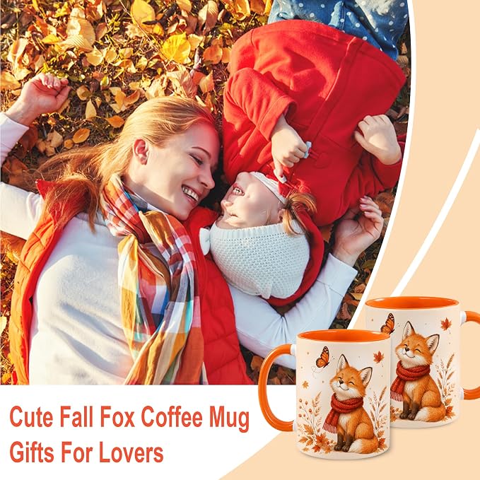 Hyturtle Fall Fox Coffee Mug And Keychain - Image 3