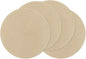 SHACOS 15 inch Round Braided Placemats Set of 4 Cotton Polyester Place Mats by SHACOS
