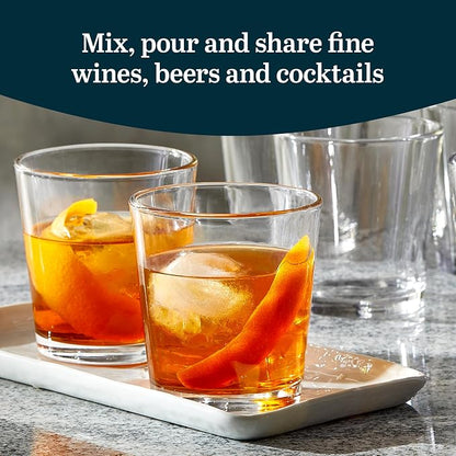 Libbey Bar Essentials Double Old Fashioned Glasses, 12 oz, Modern Rocks Glass - Image 4